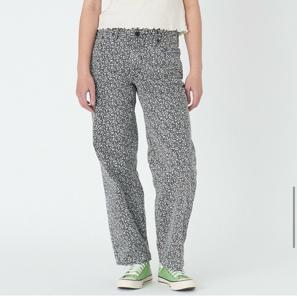 NWT Levi's Premium Moonflower Black Floral Print Baggy Dad Jeans 27x30